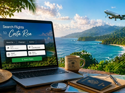 Search flights tips for getting around Costa Rica